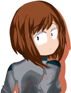 Ochaco Uraraka - Medibang Inc. (385x330), Png Download