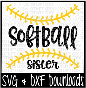 Text Cutting File Love Fire Department, In Jpg Png - Softball Sister Svg (537x358), Png Download