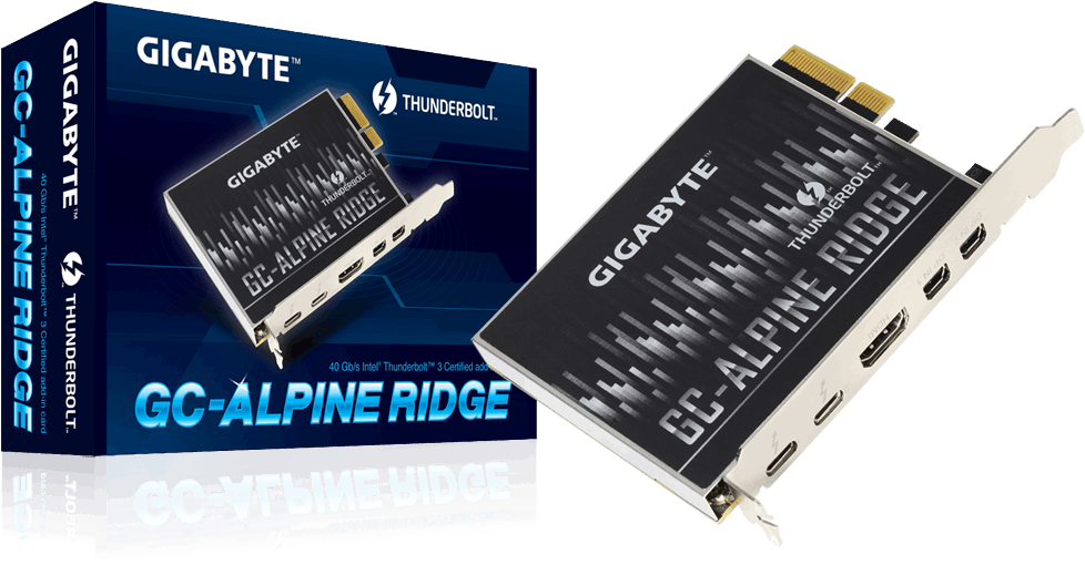 Gc-alpine Ridge - Gigabyte Gc Alpine Ridge 2.0 (1000x600), Png Download