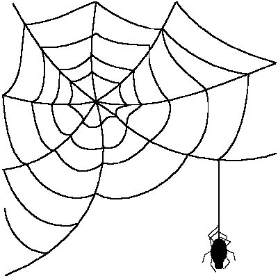 Spider Web Corner Png - Spider Web Clipart Transparent (400x400), Png Download