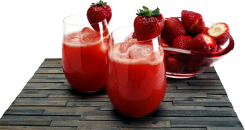 Strawberry Crush - Strawberry Juice (500x265), Png Download