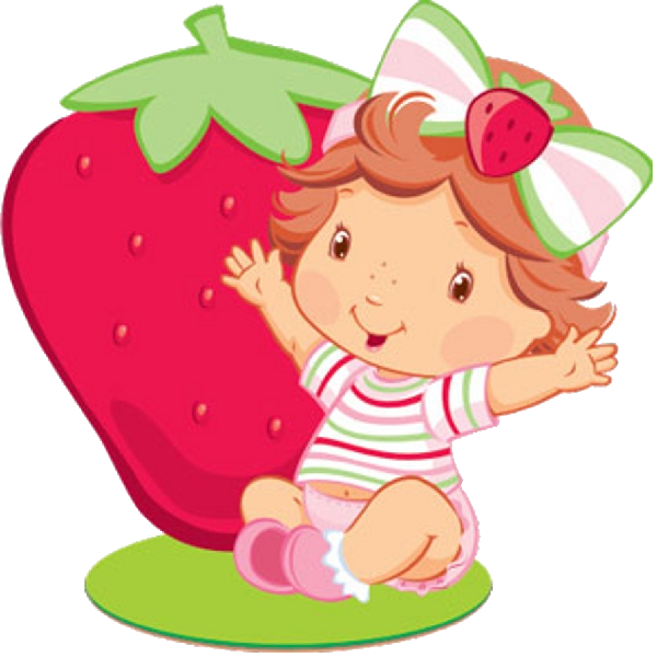 Baby Strawberry Shortcake Imag - Topo De Bolo Moranguinho (600x600), Png Download