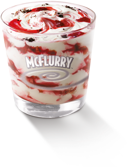Strawberry Shortcake Mcflurry - Ice Cream (720x720), Png Download