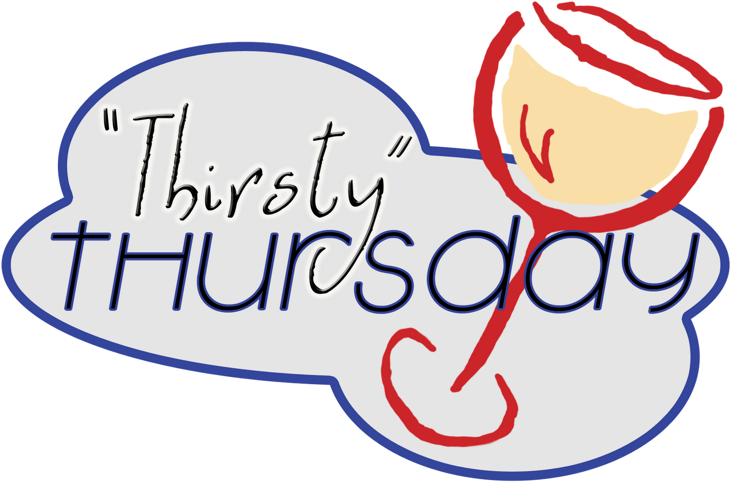 Jpg Library Download Thirsty - Thirsty Thursday With Wine (1600x1600), Png Download