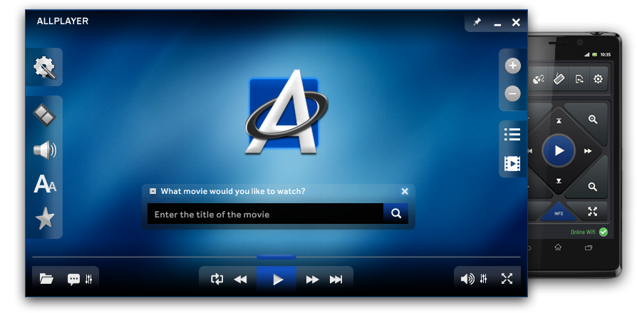 Free Video Player - Allplayer 8.0 (905x469), Png Download