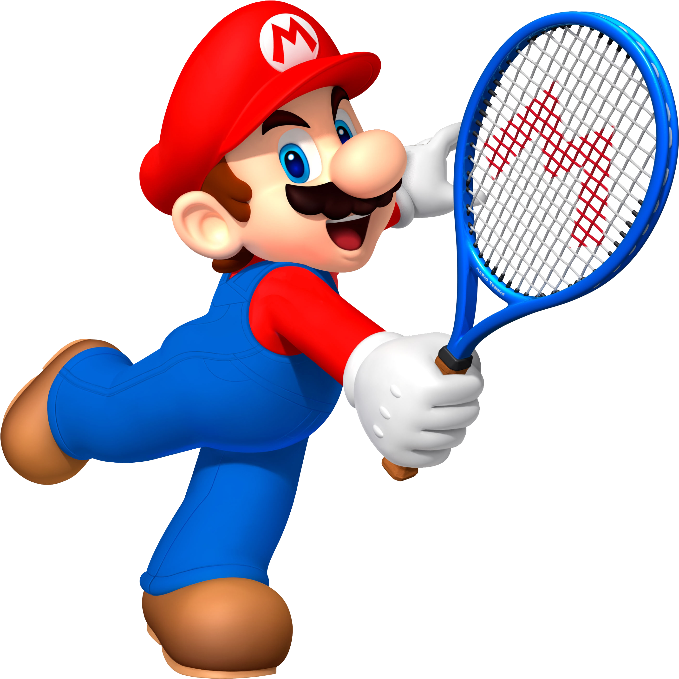 Mario Playing Png Image - Mario Tennis Open Mario (3311x3263), Png Download
