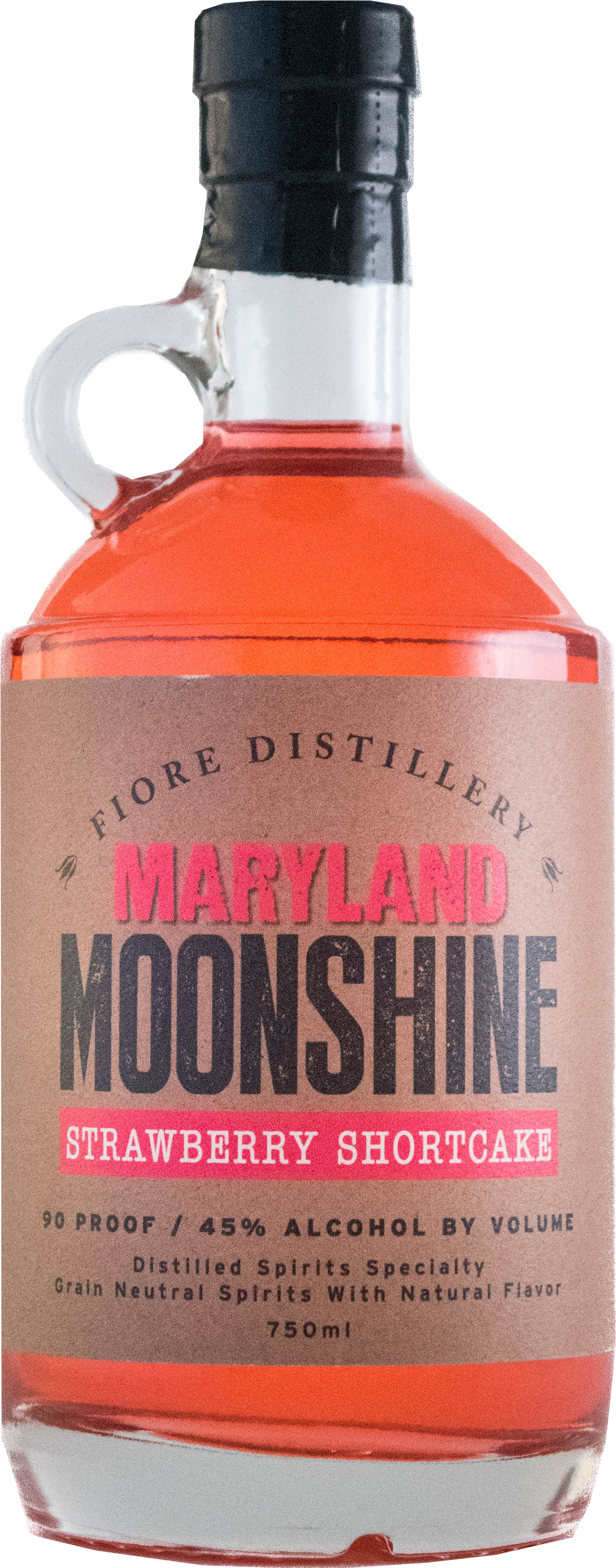 Strawberry Shortcake Moonshine - Bottle (3465x4005), Png Download