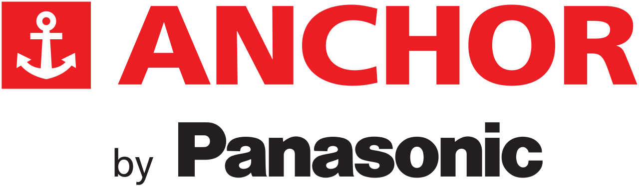 Anchor By Panasonic Logo - Anchor Roma Switches Logo (1280x374), Png Download