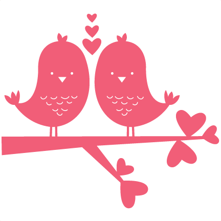 Love Birds Clipart Frame Png - Scrapbook Clipart Love (432x432), Png Download