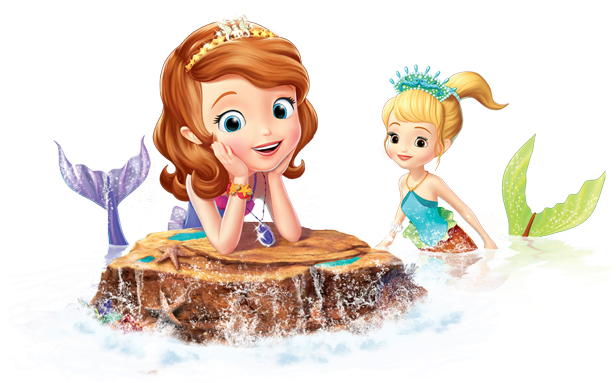 Sofia Princess Png Clip Transparent Download - Sofia The First And The Floating Palace Mermaids Logo (615x389), Png Download