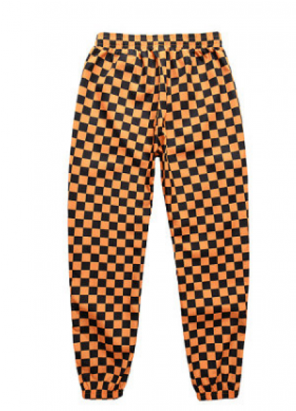 Fnty Retro Checkered Pants - Mens Navy Blue Shorts With White Stars (600x600), Png Download
