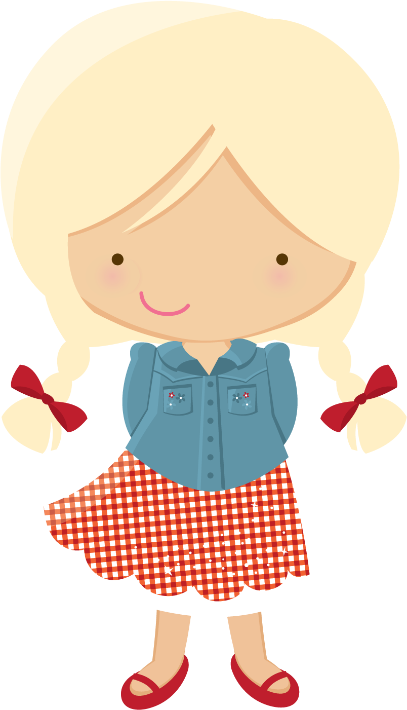 Say Hello - Minus Menina Festa Junina (553x900), Png Download