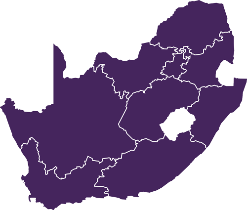 South Africa Map Png - South Africa Election 2014 Map (500x425), Png Download