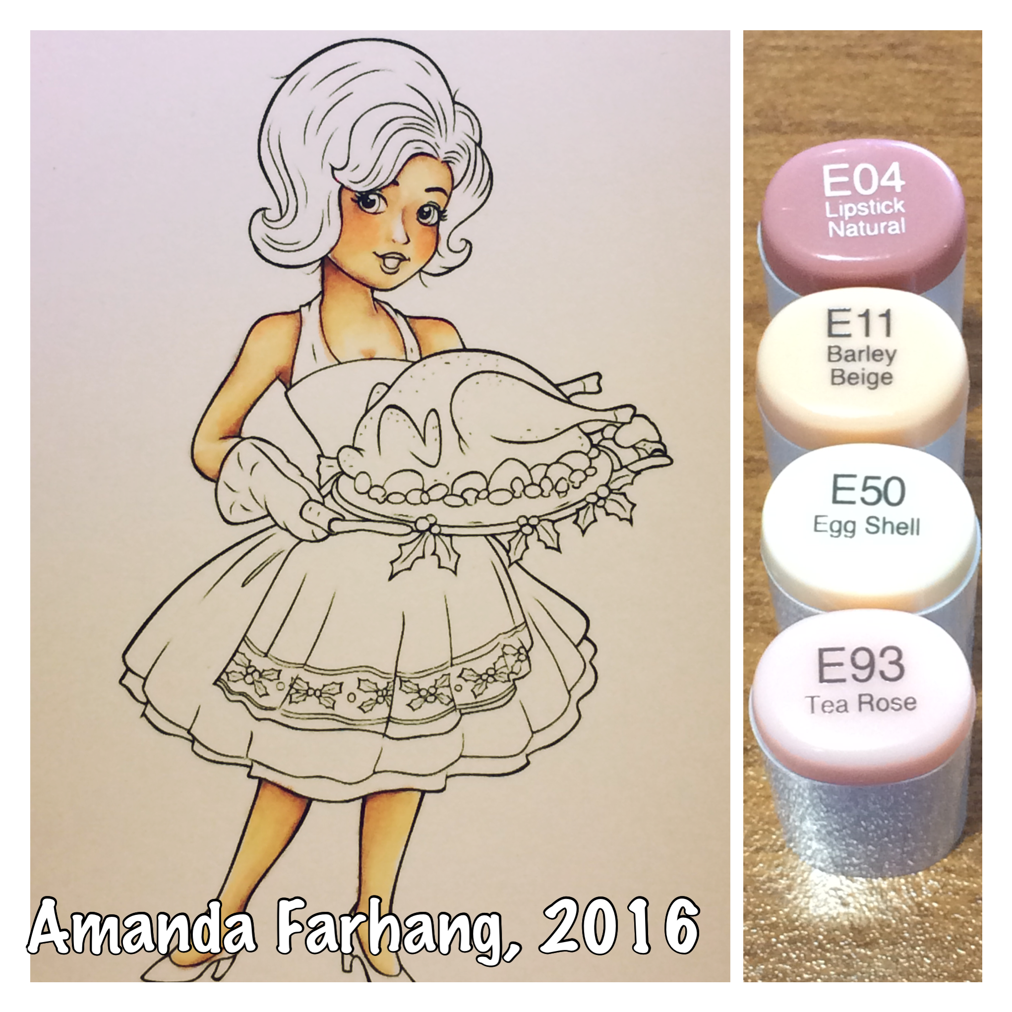 Colored By Amanda Farhang, - Cartoon (2048x2048), Png Download