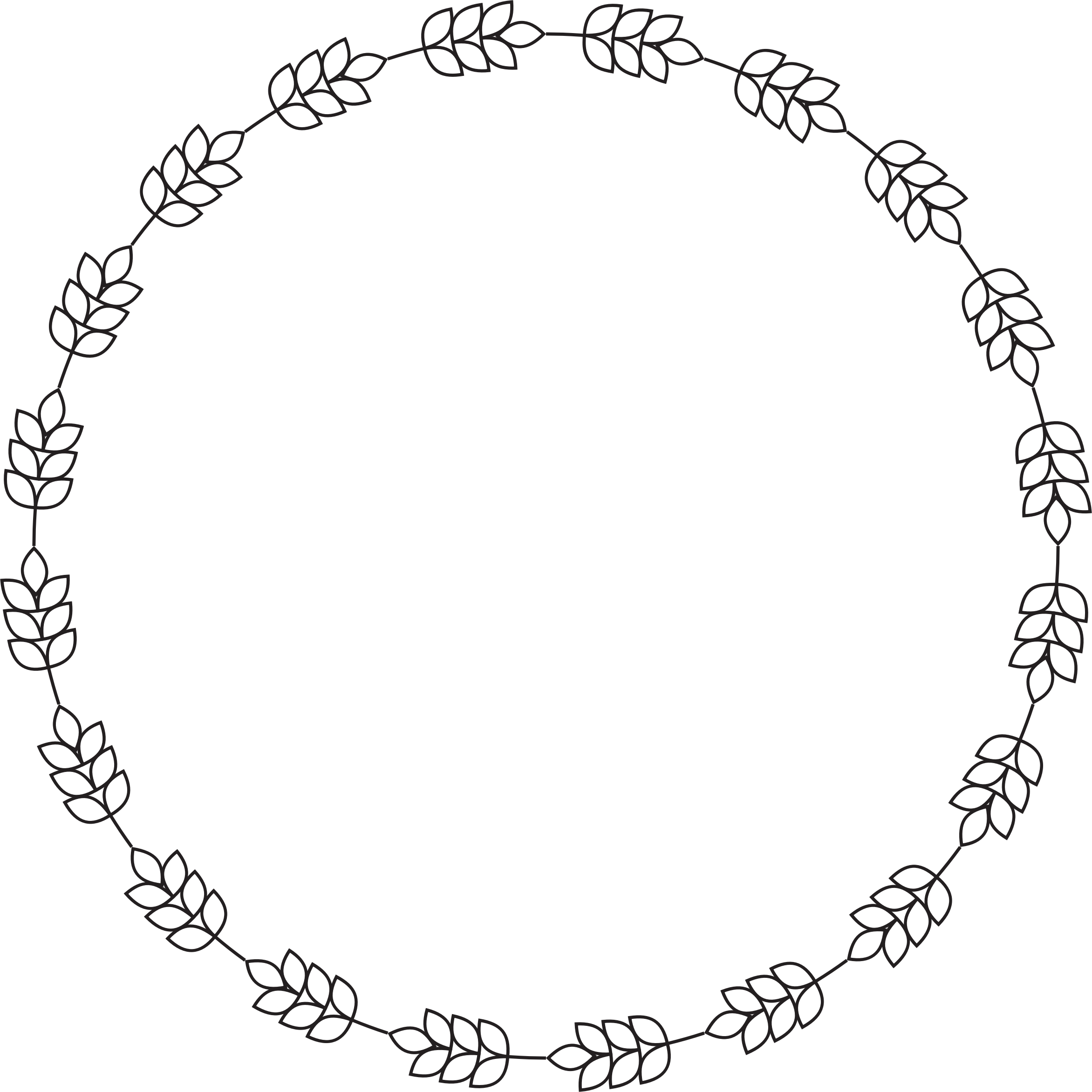 This Free Icons Png Design Of Barley Frame (2344x2344), Png Download