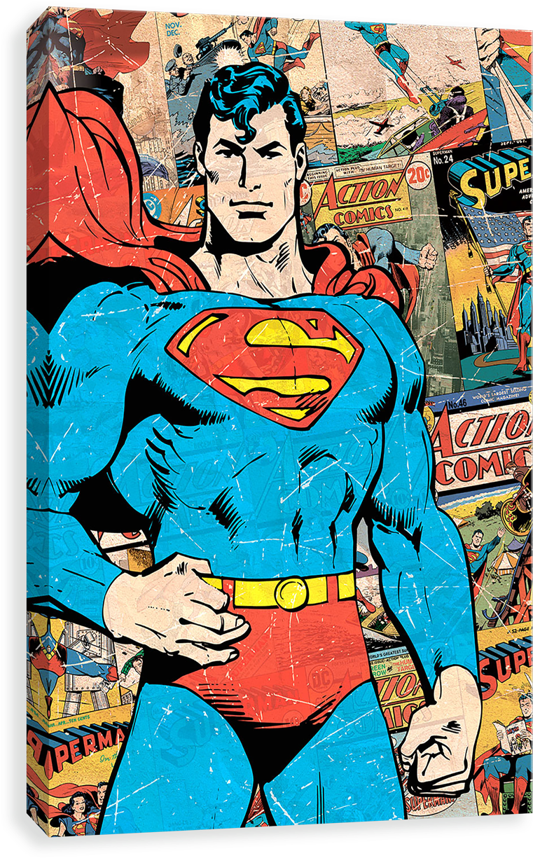 Superman On Comics New - Superman Comic Strip Sign (1280x1280), Png Download