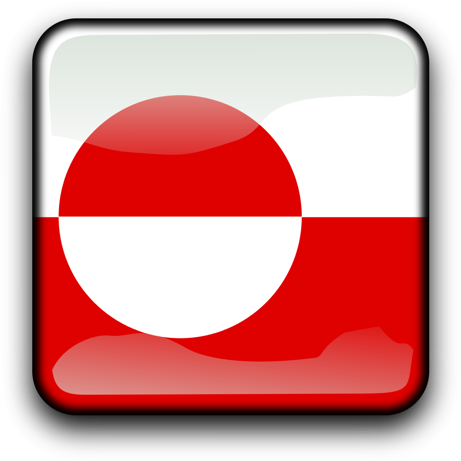 Gl Clipart By Koppi - Flag Of Greenland (1200x1200), Png Download