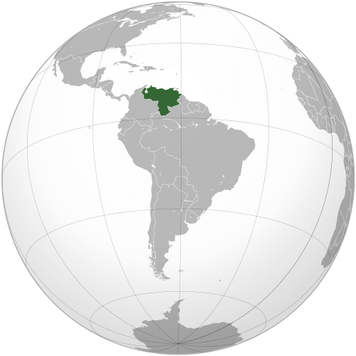 República Bolivariana De Venezuela - Amelia Earhart's Route Around The World (500x500), Png Download
