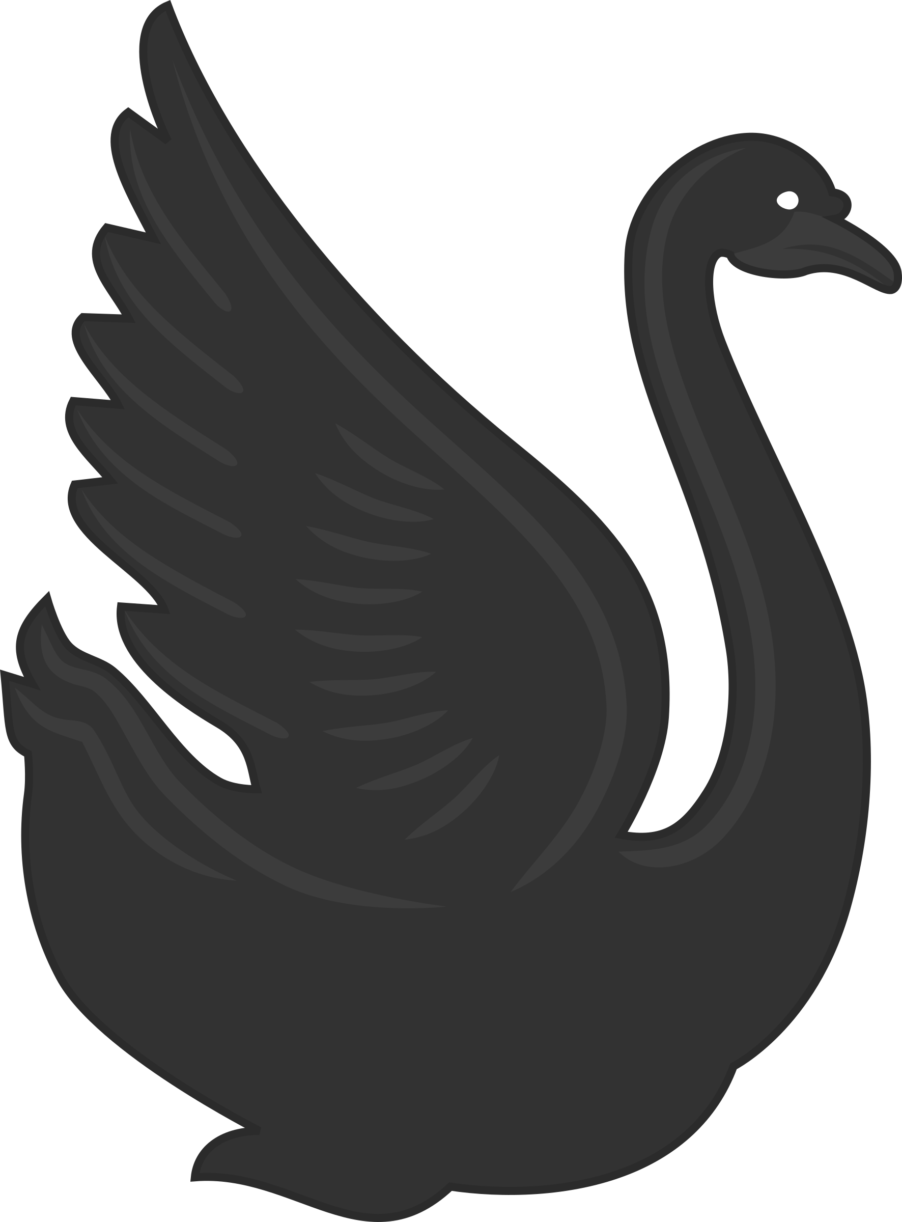 This Free Icons Png Design Of Swan 3 (1772x2400), Png Download