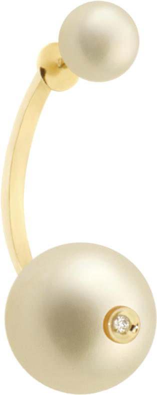 Pearl Piercing Earring - Pearl (1500x1000), Png Download