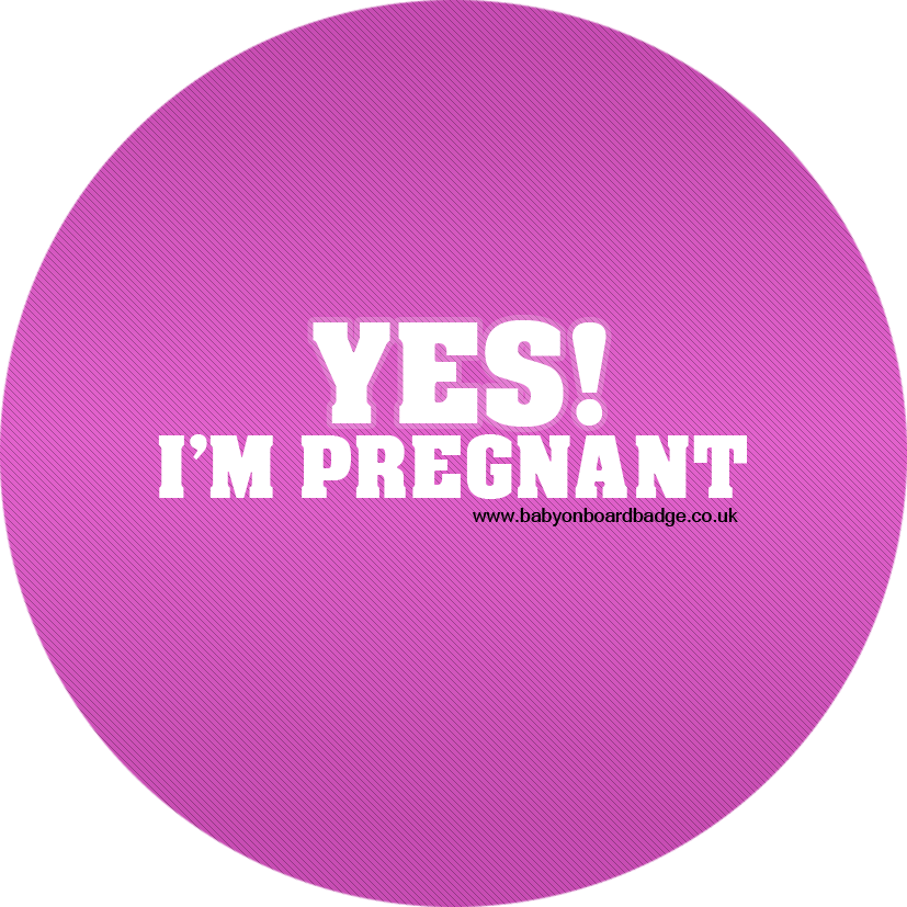Yes Pregnant Pink - Pregnancy (827x827), Png Download