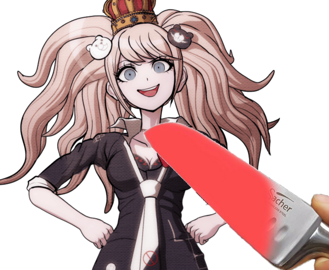 Knife Gif Tumblr Funny Png Knife Gif Tumblr Funny - Junko Enoshima Png (1280x1050), Png Download