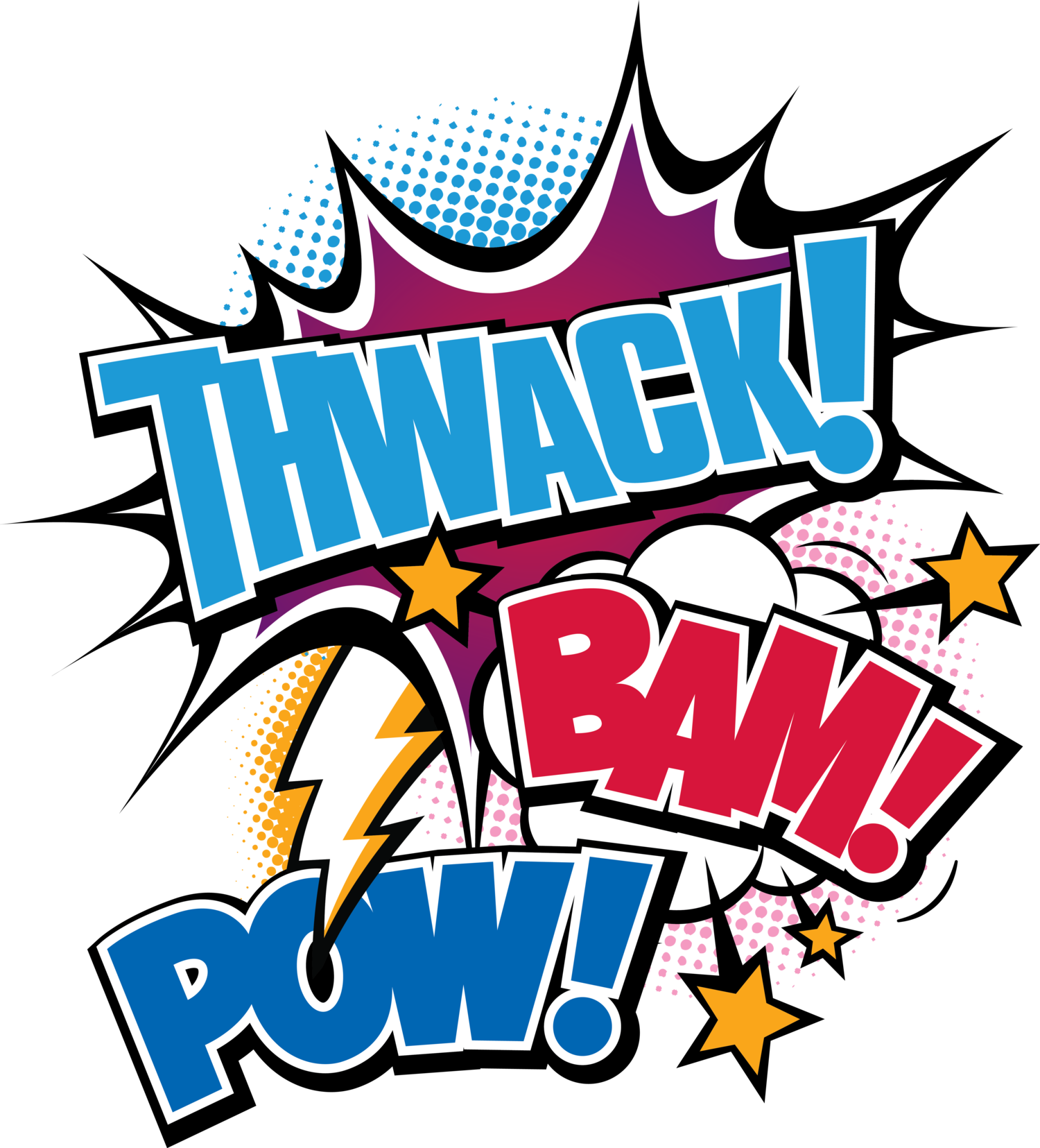 Pow Png Bam - Bam Pow (1500x1655), Png Download