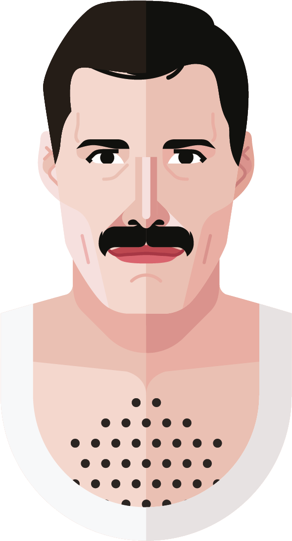 Freddie Mercury Poster - Keikogi (1191x1684), Png Download