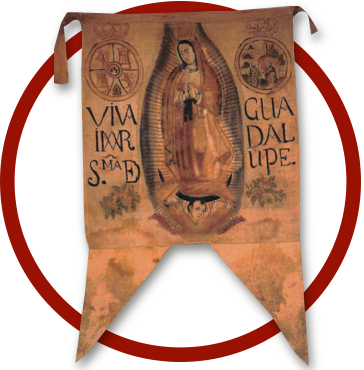 1810-1813 - Estandarte De Miguel Hidalgo (364x370), Png Download