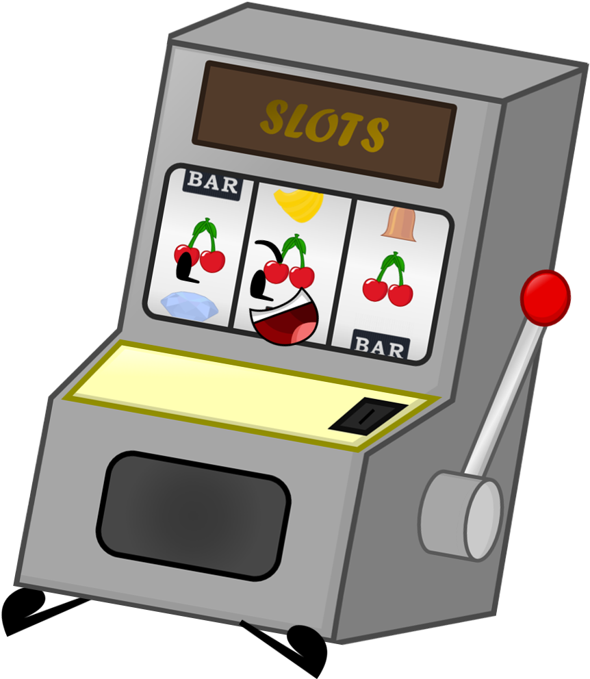 Brand New Slot Machine Pose - Cartoon Slot Machine Png (910x1035), Png Download