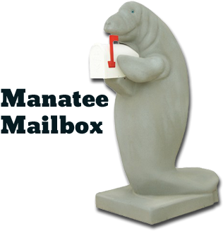 Manatee Mailbox (450x350), Png Download