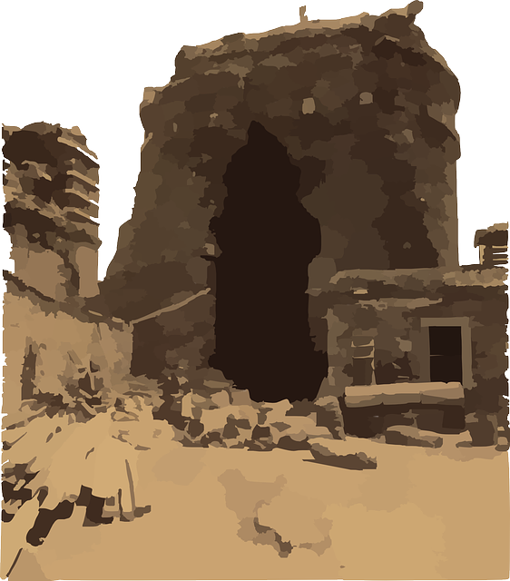 Ruin, Old, Building, Stones, House - Bergama (562x640), Png Download