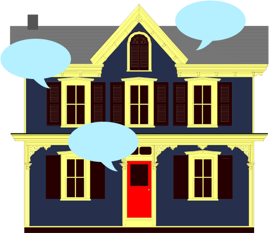 House Swatch Darkblue Comments - Illustration (675x500), Png Download