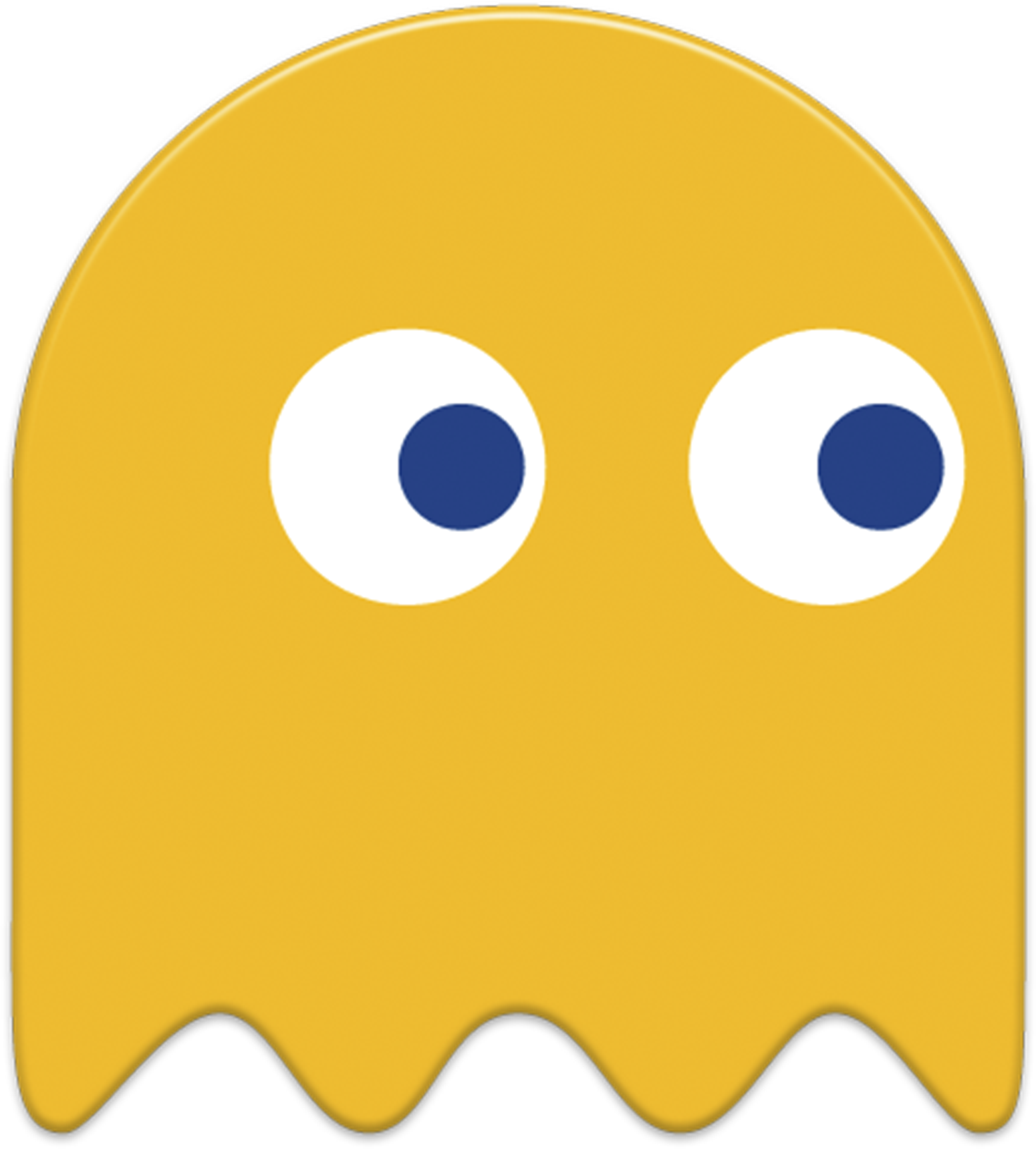 Yellow Pacman Ghost (1681x1792), Png Download