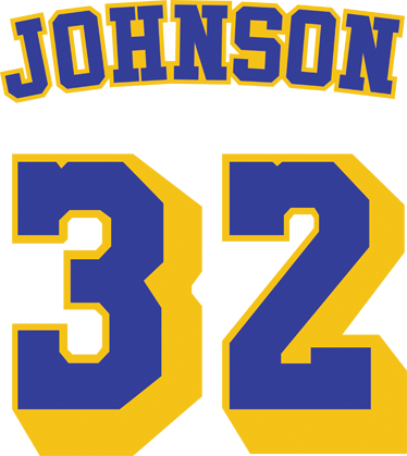 Magic Johnson Number Sticker - Logo Magic Johnson Png (374x419), Png Download