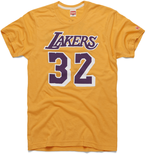 Lakers Magic Johnson - Magic Johnson Autographed Gold Jersey- Beckett Authentic (720x720), Png Download