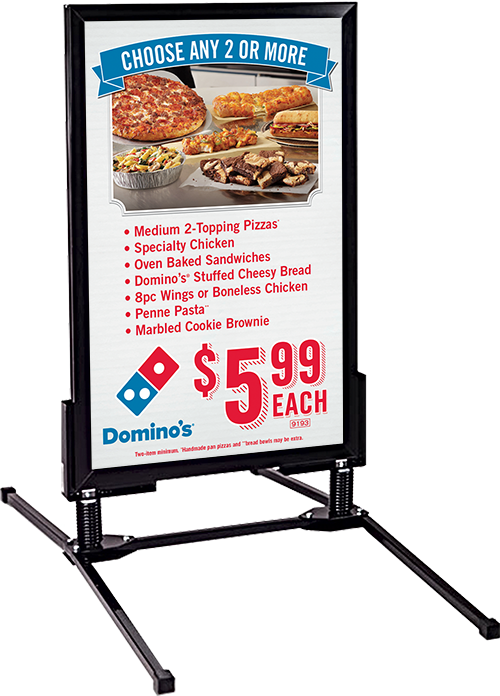 Heavy-duty Sidewalk Sign - Slide Show (500x696), Png Download