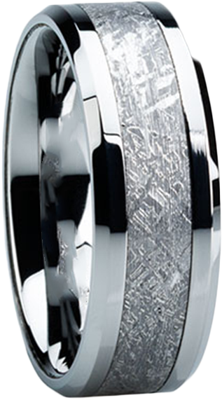 Titanium Meteorite Mens Wedding Bands (603x600), Png Download