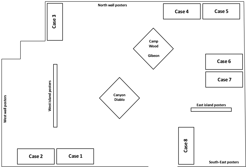 Schematic Diagram Of The Cases In The Ucla Meteorite - Ucla Meteorite Gallery (1120x687), Png Download