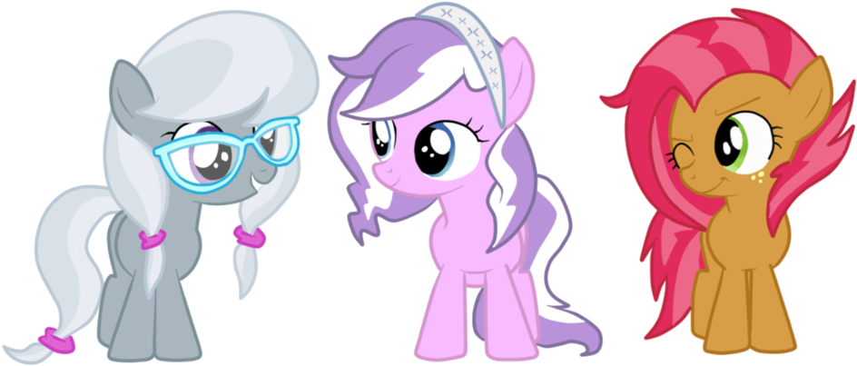 The Other Cutie Mark Crusaders By Shadcream4eva - Mlp Lemon Zest Cutie Mark (1024x445), Png Download