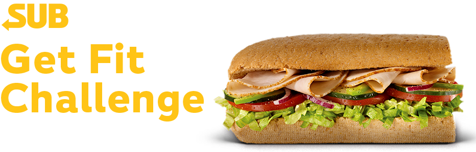 Subway Get Fit Challenge Mapmyfitness - Subway (940x386), Png Download