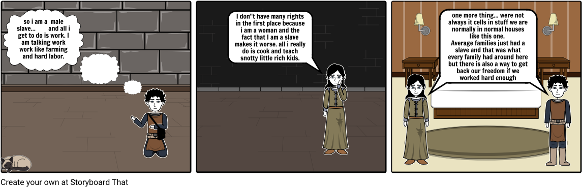 A Slave - Cartoon (1164x385), Png Download