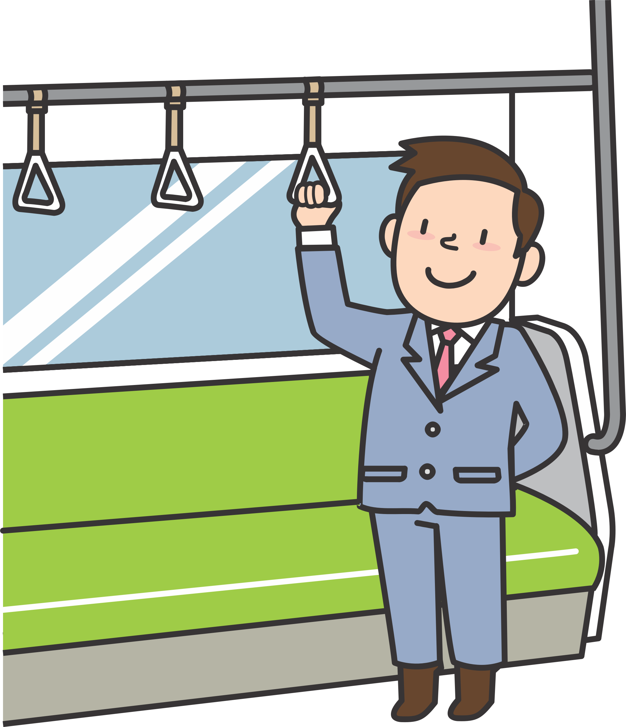 This Free Icons Png Design Of Subway Rider (2064x2400), Png Download