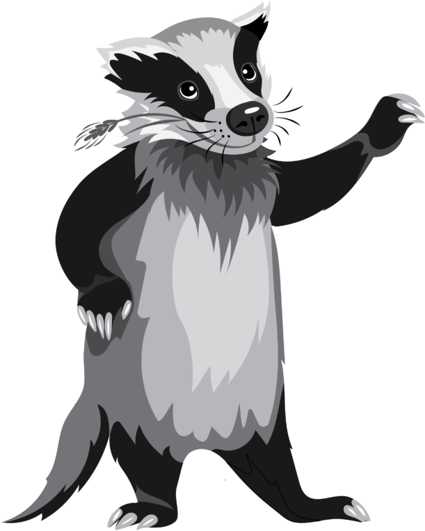 Badger Png - Badger Cartoon Png (936x1024), Png Download