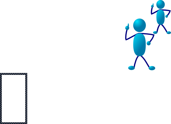 Stick Man Self Evaluation Clipart (600x437), Png Download