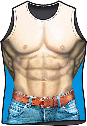 Tu33723 Muscle Man T'shirt - Muscleman Tshirt (350x469), Png Download