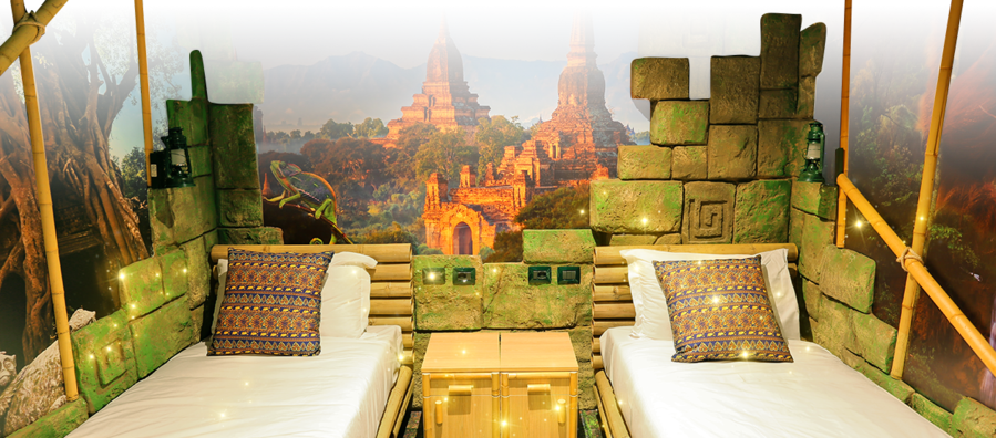 Gardaland Adventure Hotel Jungle Clipart Gardaland - Gardaland Adventure Hotel (899x396), Png Download