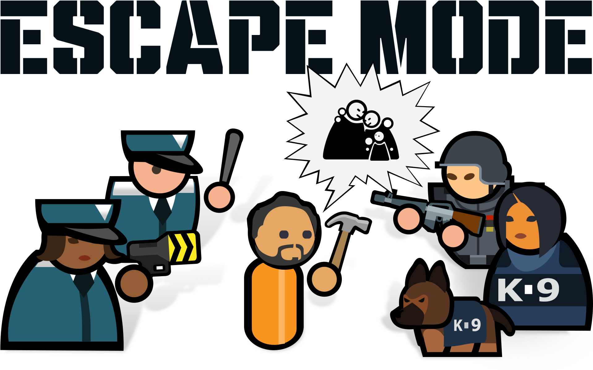 Prison Clipart Escaped Prisoner - Prison Architect Escape Mode Score (1920x1216), Png Download