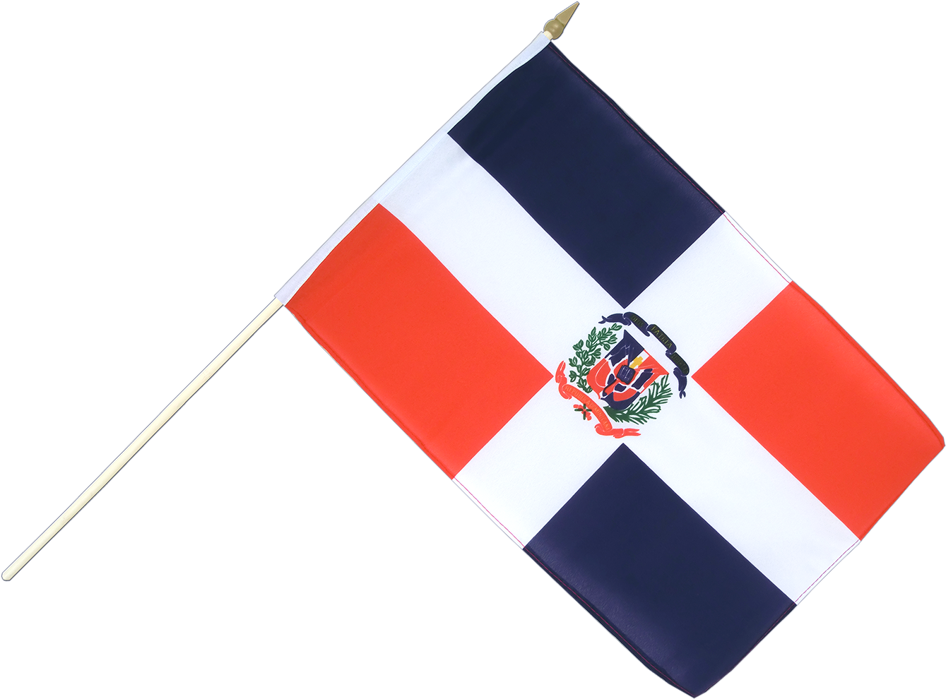 Hand Waving Republic X - Dominican Republic Hand Waving Flag - 12x18" (1500x1260), Png Download