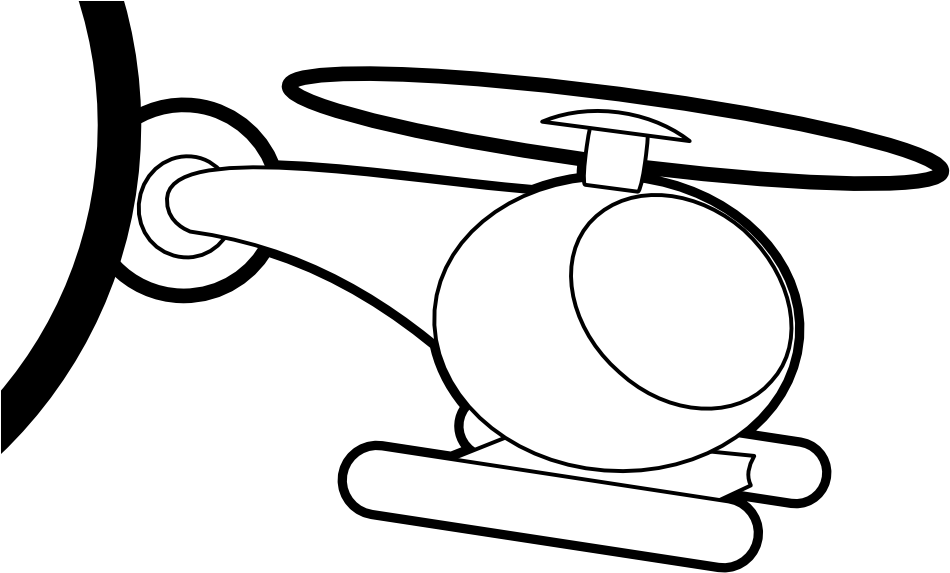 2013 May 07 Colouringbook - Helicopter Rotor (999x676), Png Download
